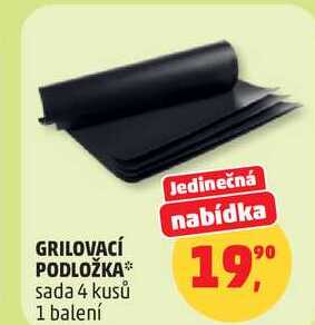 GRILOVACÍ PODLOŽKA sada 4 kusů, 1 balení