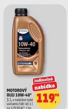 MOTOROVÝ OLEJ 10W-40, 1 l