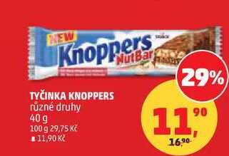 TYČINKA KNOPPERS různé druhy, 40 g 