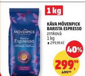 KÁVA MÖVENPICK BARISTA ESPRESSO zrnková, 1 kg 