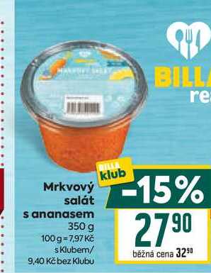 Mrkvový salát s ananasem 350 g