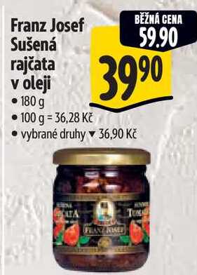 Franz Josef Sušená rajčata v oleji, 180 g
