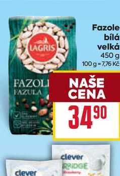 Fazole bílá velká 450g