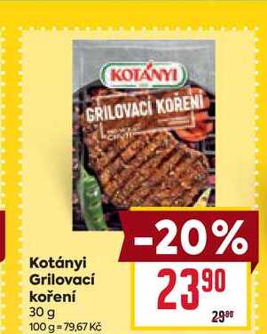 Kotányi Grilovací koření 30 g