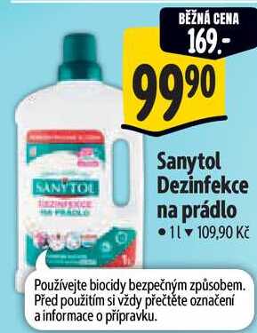 Sanytol Dezinfekce na prádlo, 1 l