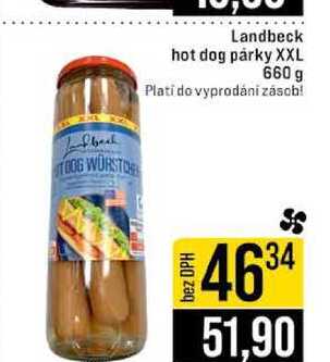 Landbeck hot dog parky XXL 660 g