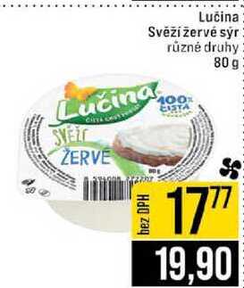 Lučina Svěží žervé sýr různé druhy 80 g