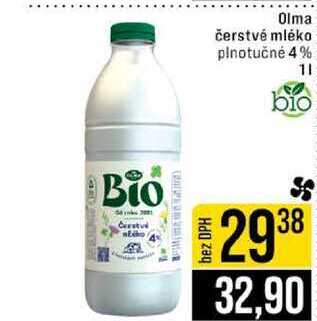 Olma čerstvé mléko plnotučné 4% 1l