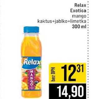 Relax Exotica mango kaktus+jablko+limetka 300 ml