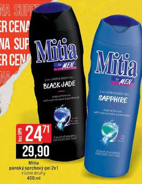 Mitia pánský sprchový gel 2v1 různě druhy 400 ml