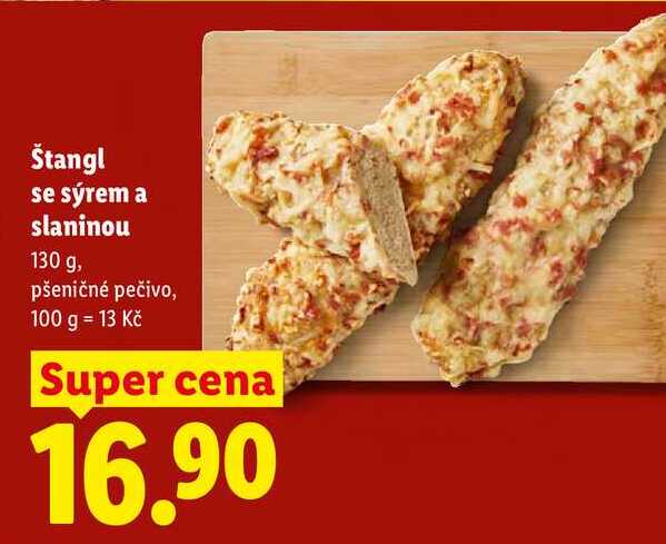 Štangl se sýrem a slaninou, 130 g