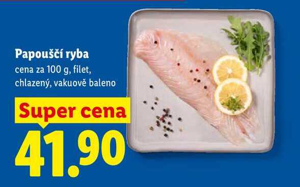 Papouščí ryba, cena za 100 g