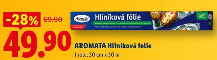 AROMATA Hliníková folie