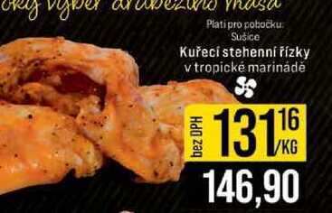 Kuřecí stehenní řízky v tropické marinádě 1kg