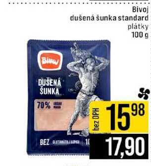Bivoj dušená šunka standard plátky 100 g