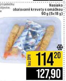Nasiako obalované krevety s omáčkou 90 g (5x18 g)