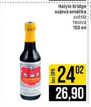 Haiyin Bridge sojová omáčka světlá tmavá 150 ml