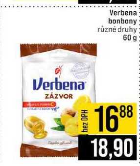 Verbena bonbony různé druhy 60 g 