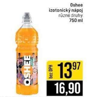 Oshee izotonický nápoj různé druhy 750 ml 