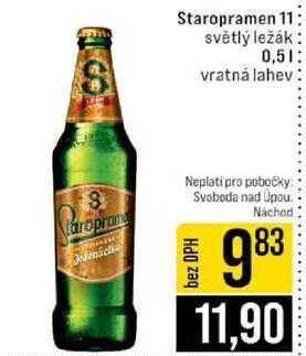 Staropramen 11 světlý ležák 0,5l