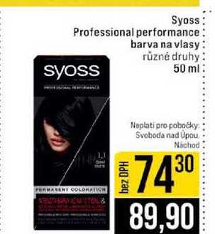 Syoss Professional performance barva na vlasy různé druhy 50 ml