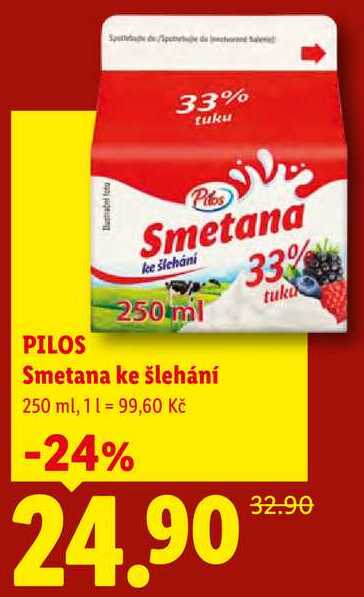 PILOS Smetana ke šlehání, 250ml