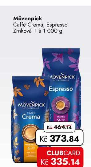Mövenpick Caffé Crema, Espresso Zrnková à 1000 g