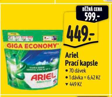  Ariel Prací kapsle 70 dávek