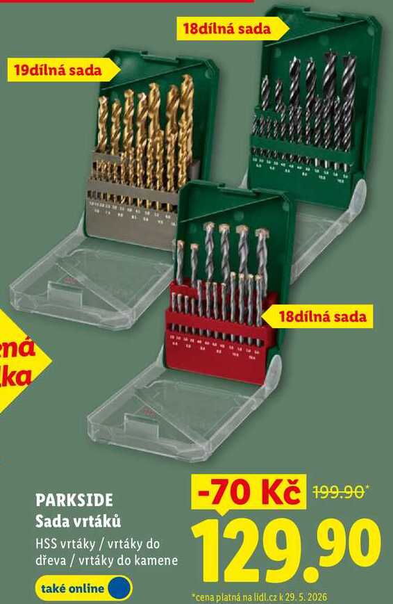 PARKSIDE Sada vrtáků