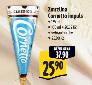   Zmrzlina Cornetto impuls  125 ml  
