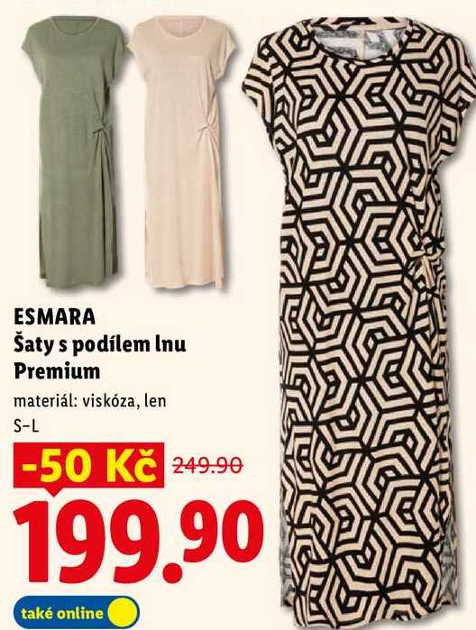 ESMARA Šaty s podílem Inu Premium