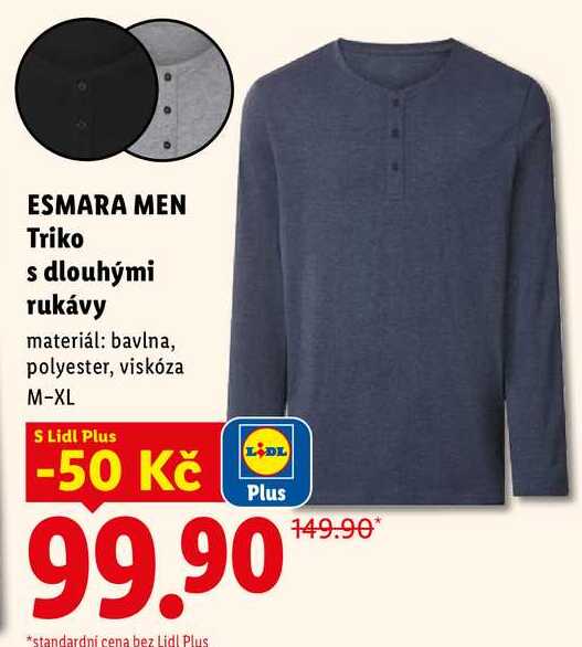 ESMARA MEN Triko s dlouhými rukávy 