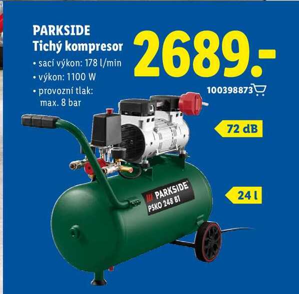 PARKSIDE Tichý kompresor