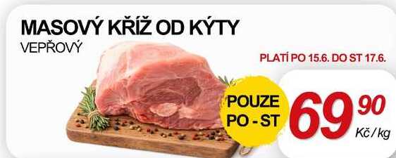 MASOVÝ KŘÍŽ OD KÝTY VEPŘOVÝ, 1 kg