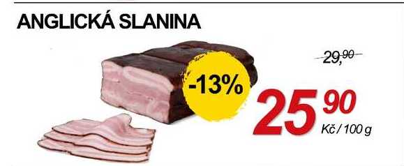 ANGLICKÁ SLANINA, 100 g