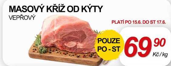 MASOVÝ KŘÍŽ OD KÝTY VEPŘOVÝ, 1 kg