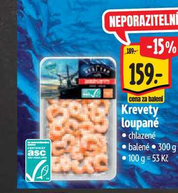   Krevety loupané 300 g