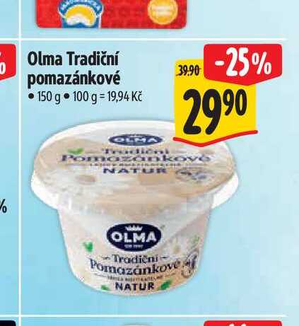 Olma Tradiční pomazánkové 150 g 