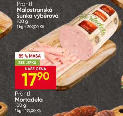 Prantl Malostranská šunka výběrová 100 g
