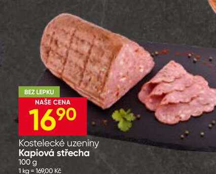 Kostelecké uzeniny Kapiová střecha 100 g