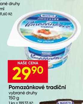 Madeta Pomazánkové tradiční vybrané druhy 150 g