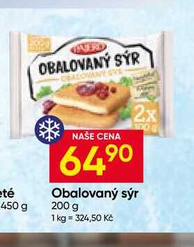 PAJERO Obalovaný sýr 200 g