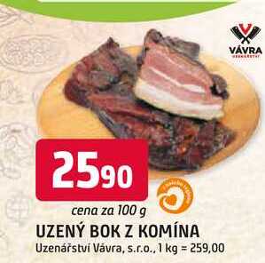 UZENÝ BOK Z KOMÍNA 100g