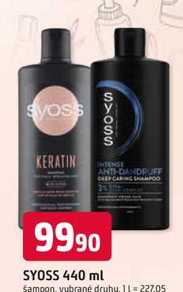 SYOSS 440 ml šampon