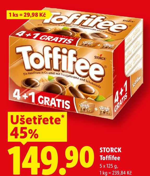 STORCK Toffifee, 5x 125 g