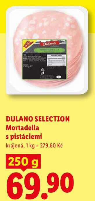 DULANO SELECTION Mortadella s pistáciemi, 250 g