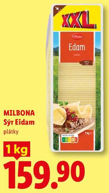MILBONA Sýr Eidam, 1 kg