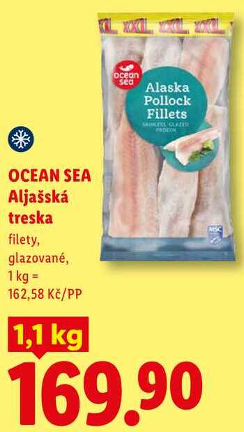 OCEAN SEA Aljašská treska, 1,1 kg