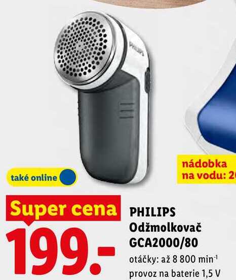 PHILIPS Odžmolkovač GCA2000/80