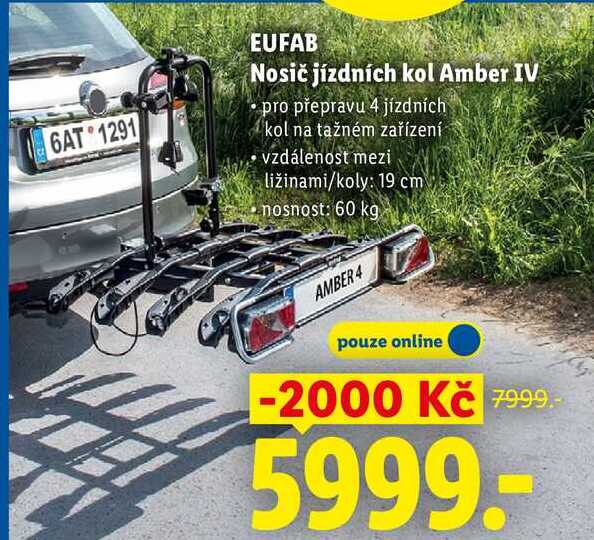 EUFAB Nosič jízdních kol Amber IV